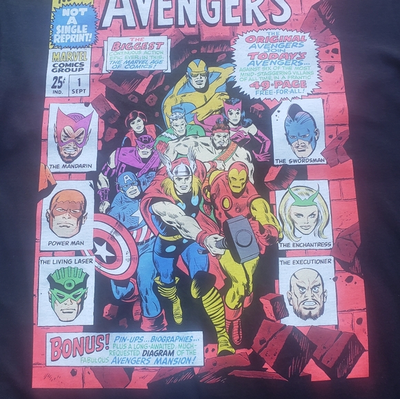 Vintage MARVEL POSTER T-Shirt Short Sleeve - Picture 2 of 7